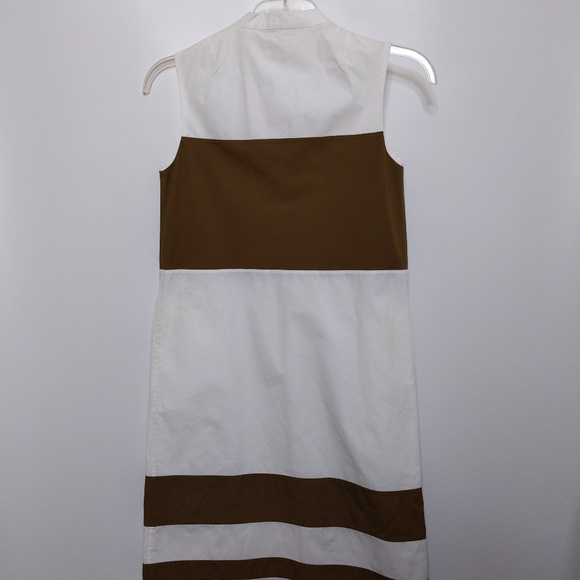 Trademark Dress 4 Coperta Stripe White Brown - Picture 3 of 8